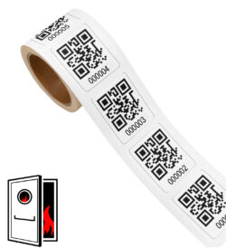 QR Code Sticker for Fire Doors