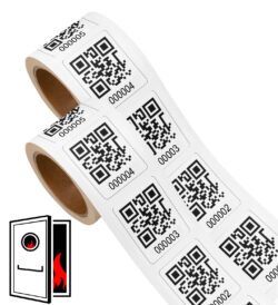 QR Code Stickers for fire doors