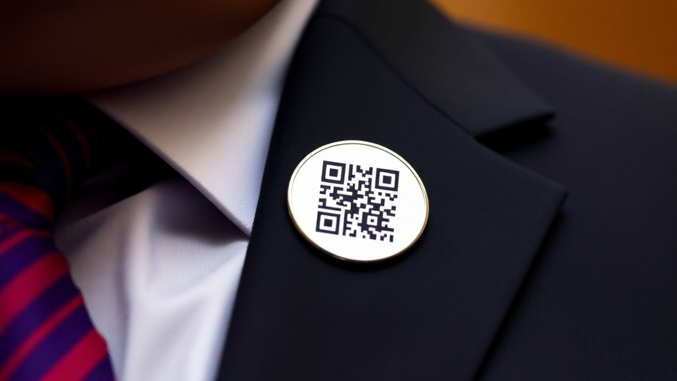 Netanyahu's UN Pin Features QR Code Linking to October 7 Attack Footage