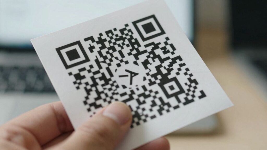 QR code on a mailer