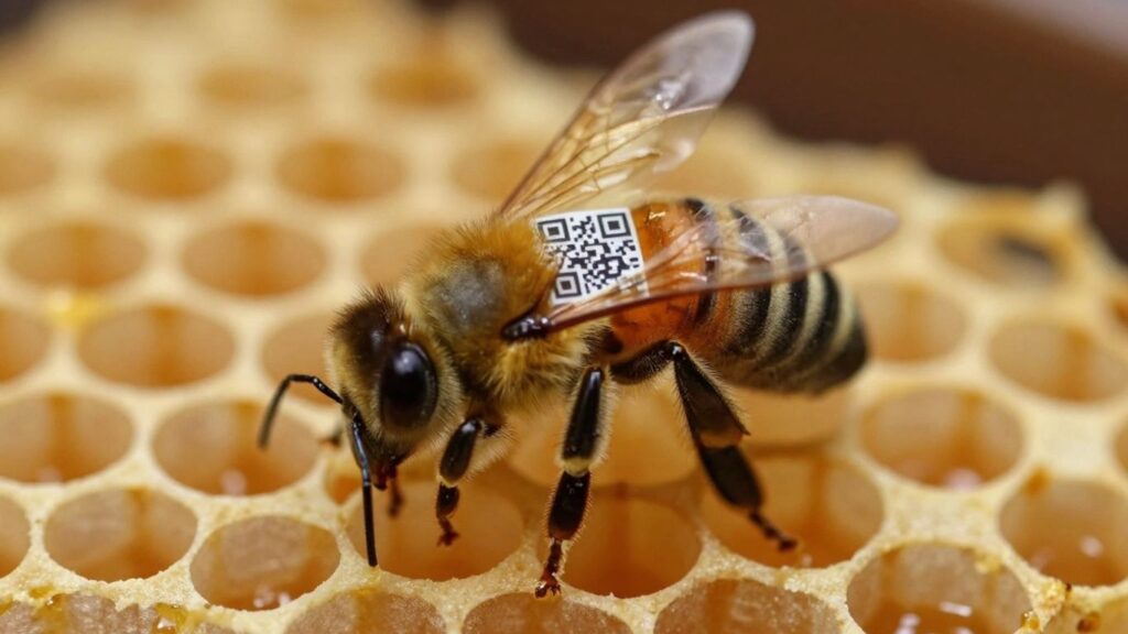 Tiny QR Codes on Bees Offer Unprecedented Insights into Honey Production