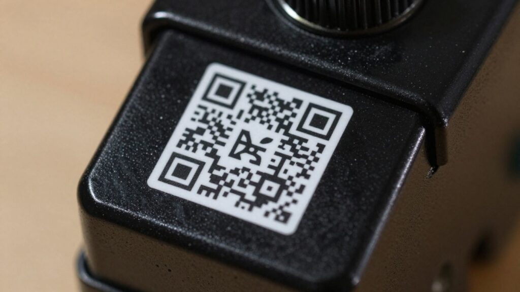 Transfer switch with QR code