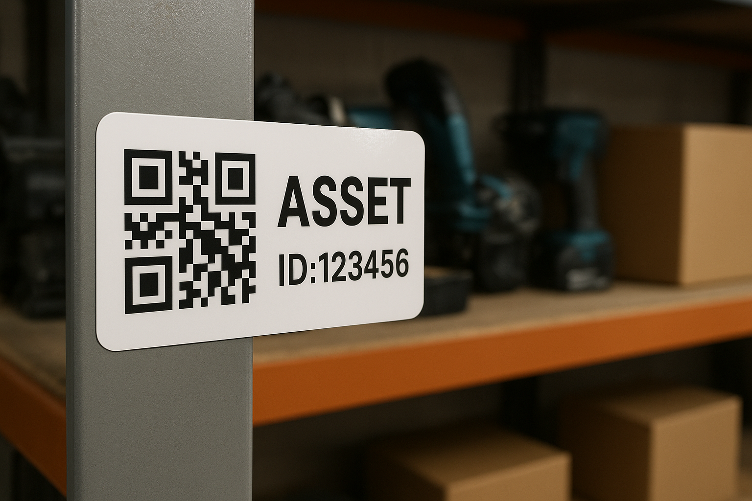 qr asset labels — QR Code Stickers guide