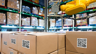 QR code asset identification labels