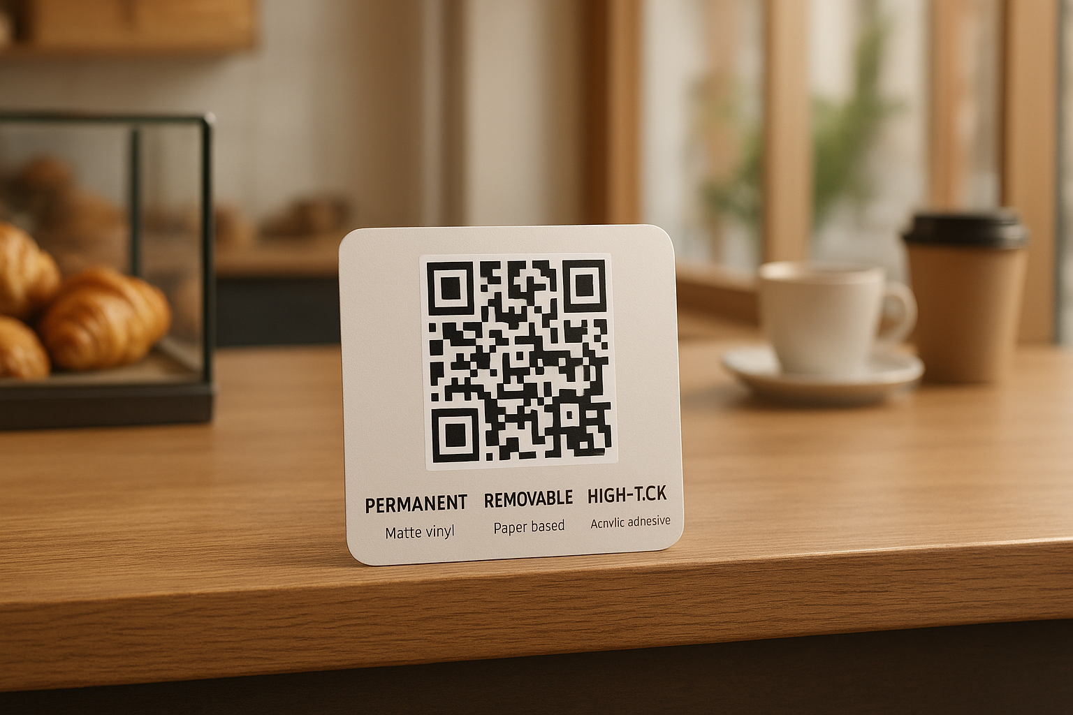 QR Code Sticker Adhesive Types: Permanent, Removable or High-Tack?